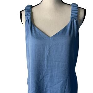 Pre-Owned Ruched Sleeveless Top – Elegant & Versatile - Large